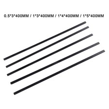 5 Pieces Carbon Fiber Strips, Carbon Fiber Rods Flat for Model Aircraft PC