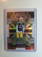 2023 Panini Select Concourse Anders Carlson #36 Red Yellow Prizm Die-Cut (RC)