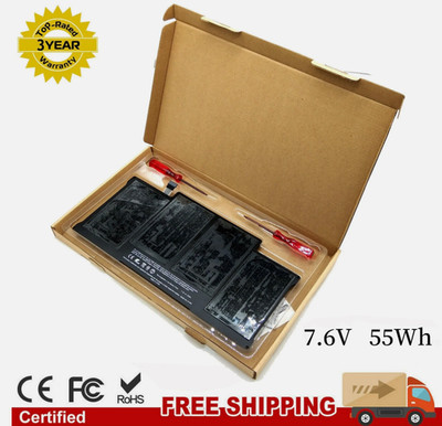 55Wh  A1496 A1405 Battery For Apple Macbook Air 13'' A1466 2013 2014 2015 2017