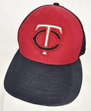 New Era 59fifty Minnesota Twins Hat Cap Mens Fitted Size 7-5/8 MLB Red Blue