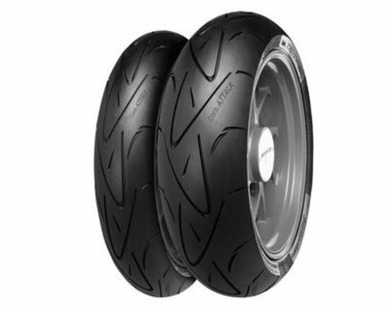 Continental ContiSportAttack pneu moto 120 70 zr17 et 190 55 zr17 routier sportif