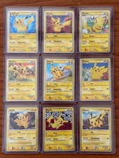 Pokémon Pikachu World Card Set 2010 FULL SET OF 9 with booklet