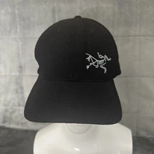 Arc'Teryx Fitted Hat Black Size L/XL Polyester Wool Blend Bird Logo Embroidered