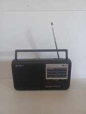 Vtg Sony Model No. ICF-36 Weather TV-FM-AM 4 Band Radio. Works Great