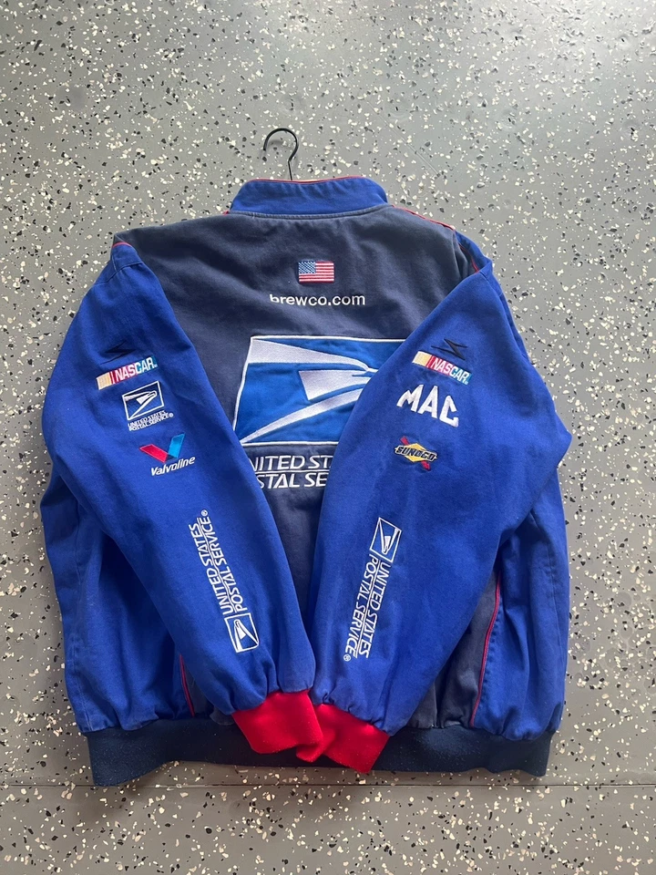 Chaqueta de carreras NASCAR vintage USPS talla 6XL Foto 3 de 4