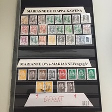 LOT de 23 Timbres Oblitérés Différents MARIANNE de CIAPPA -KAWENA