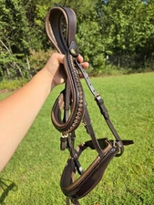 BRAND NEW Halter Ego Phoenix Patent Sparkle Snaffle Bridle Size X-Full/Oversized