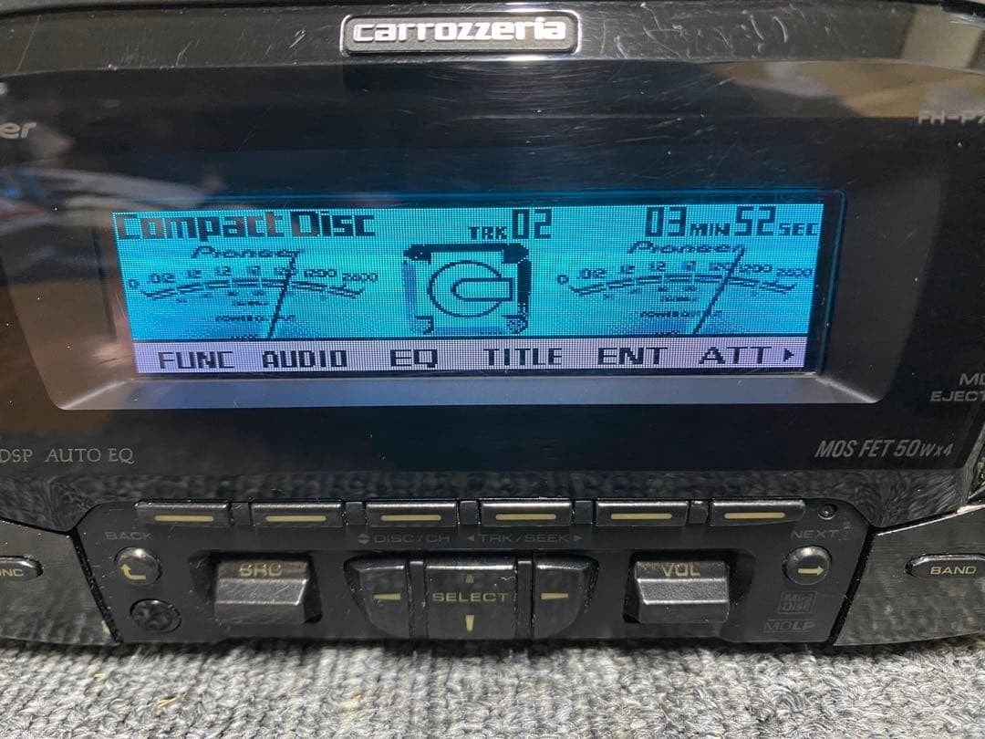 Pioneer Carrozzeria FH-P717MD 2DIN Car Audio OLED DSP EQ Tested CD