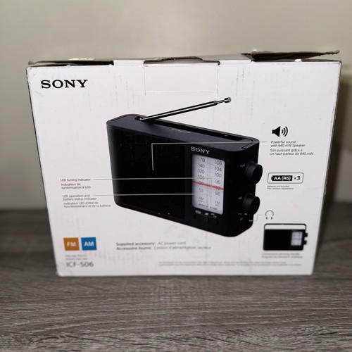Sony ICF506 Analog Portable/Tabletop Radio - Picture 2 of 6