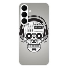 Silicone Case - Compatible Samsung Galaxy S25 FE - Skull Music Design