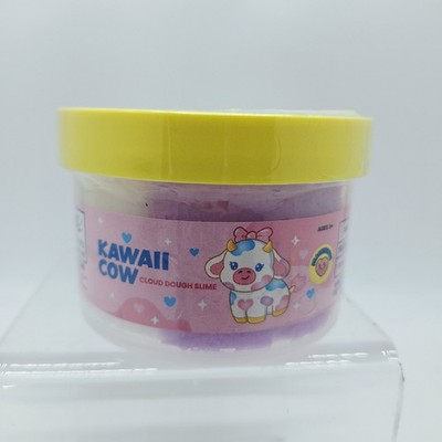 PEACHYBBIES PEACHY'S KAWAII COW COTTON CANDY SOFT CLOUD DOUGH FLUFFY SLIME