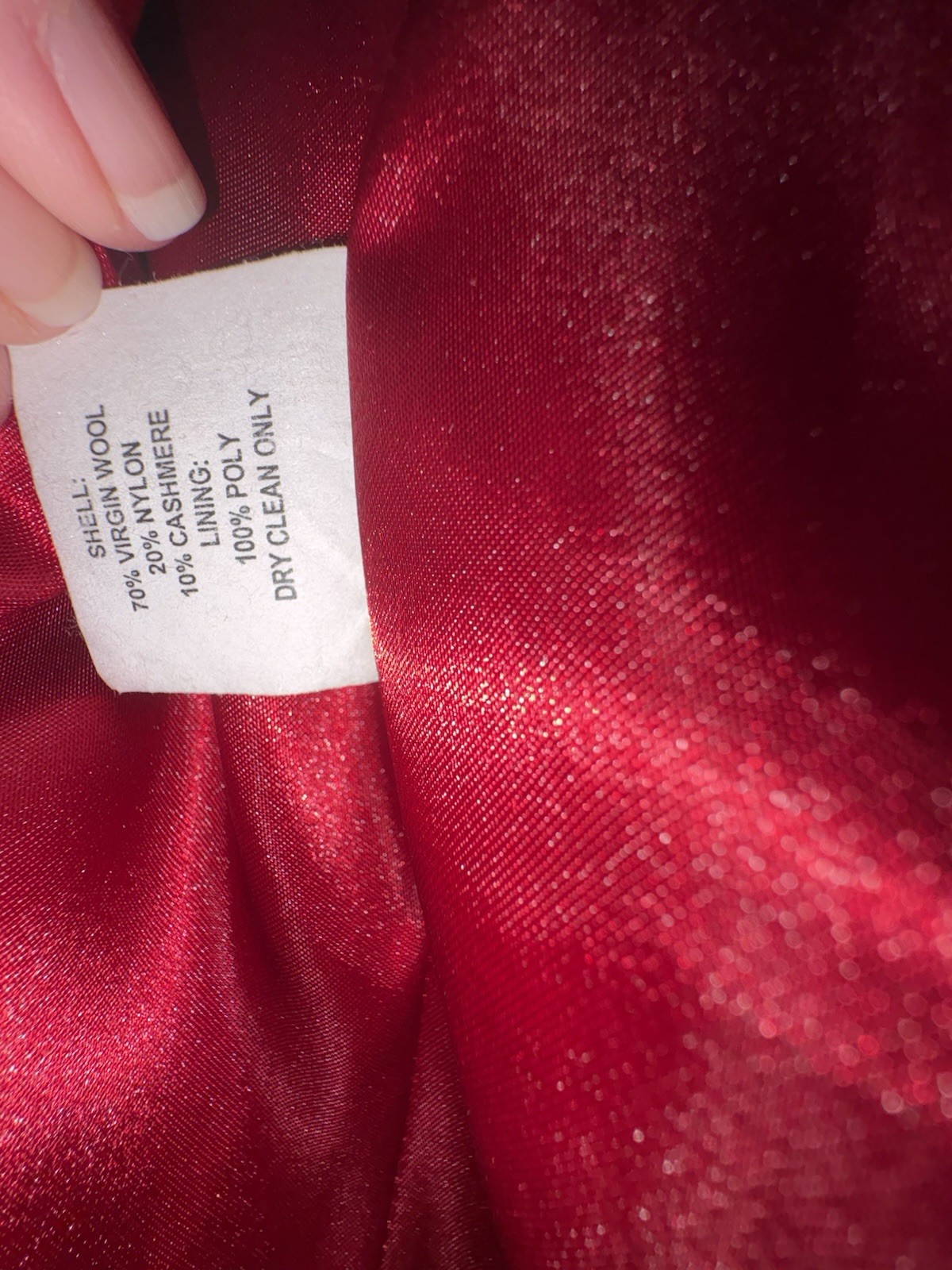 Pendleton Red Hooded Pea Coat Button Closure Size… - image 6