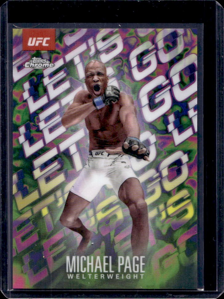 2025 Topps UFC Chrome Michael Page Let's Go #LGO-14