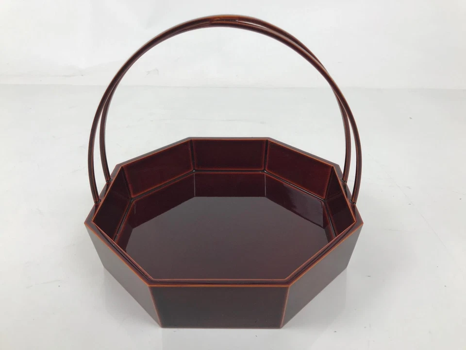 Plato de tazón de bocadillo japonés Shunkei-Nuri ceremonia del té Kashiki LWB164 Foto 2 de 4