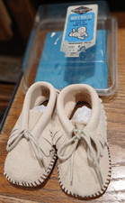 Vintage Wee Walker Infant Suede Moccasins w/Fringe -Size 1