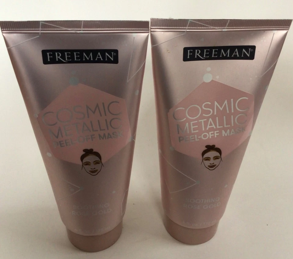 NEW FREEMAN Cosmic Metallic Peel-Off Mask Soothing Rose Gold, 6 fl. oz.-Lot of 2 - Image 2 of 4