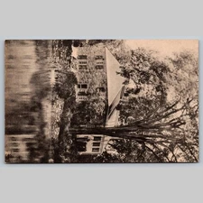 Postcard of Historic Stone House and Castle Architecture