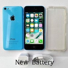 Original Apple iPhone 5c Unlocked NEW BATTERY - 8 GB / 16 GB / 32GB - Blue