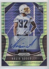 2019 Panini Prizm Rookies Neon Green Pulsar Nasir Adderley #382 Auto s9d