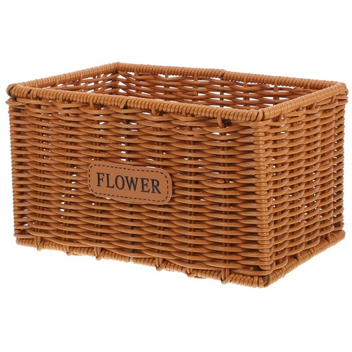 Aufbewahrungskorb Aus Rattanimitat Einkaufen Kleiner Handgewebte Blumenkörbe - Bild 2 von 12