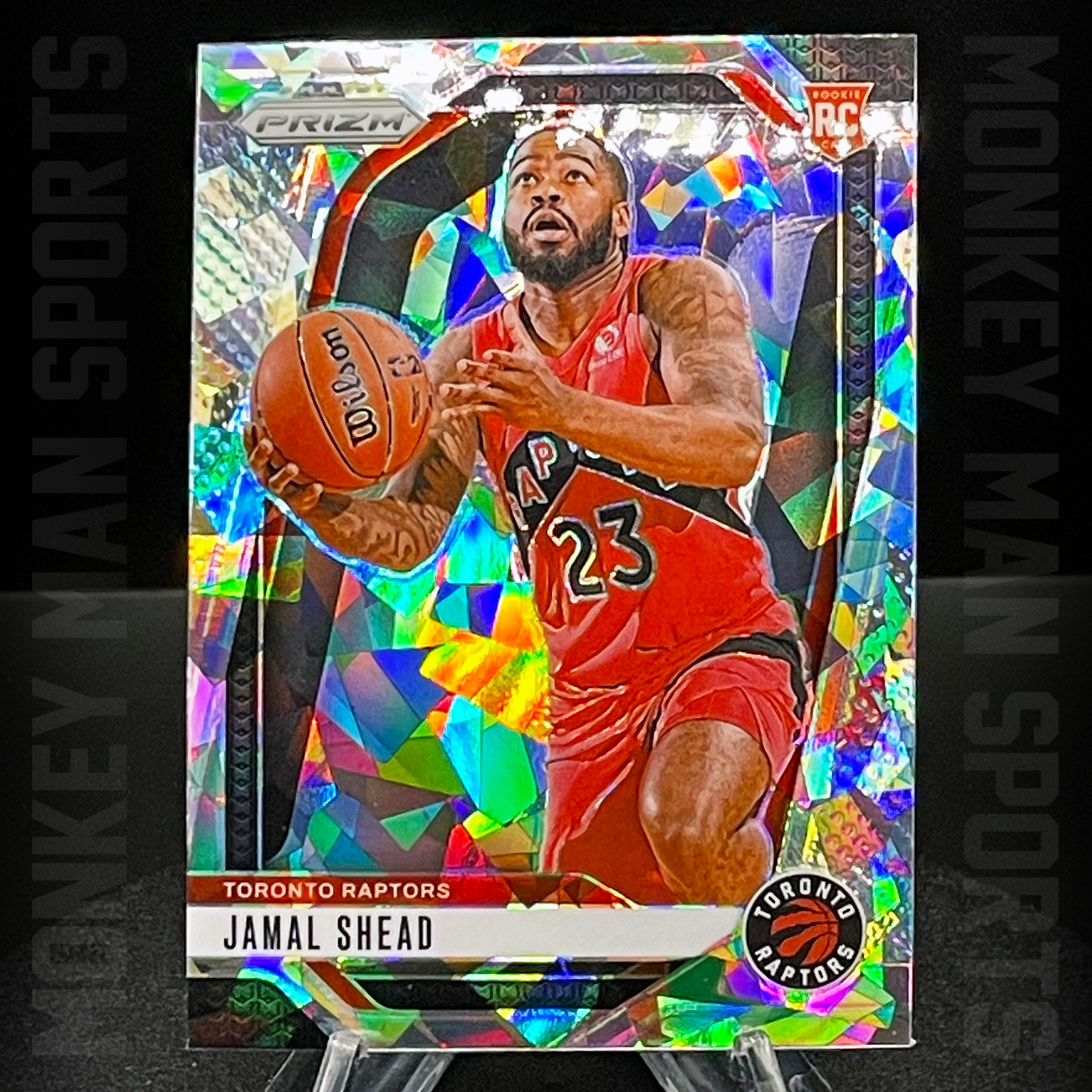 2024-25 Prizm - Jamal Shead Rookie RC - #241 SILVER ICE PRIZM RAPTORS MINT