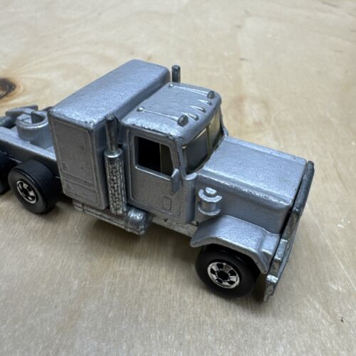 VINTAGE HOT WHEELS STEERING RIGS GMC EAGLE TRUCKING SILVER TRUCK - Picture 4 of 20