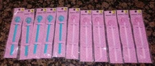 Lot Of 11 Pink/blue Donut Novelty Office Supplies Ballpoint Ink Pen Accessories