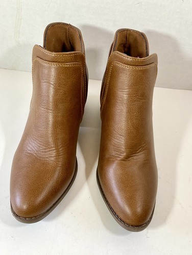 Women Boot Slip On Tan Paddock Shoes Sz 6.5 - Picture 3 of 4