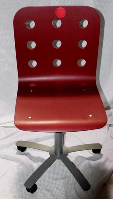Discontinued Ikea Jules Swivel Chair In Brick Ebay