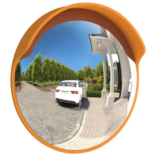 Convex Traffic Mirror Orange Ø30 Polycarbonate J5E8 - Picture 3 of 8