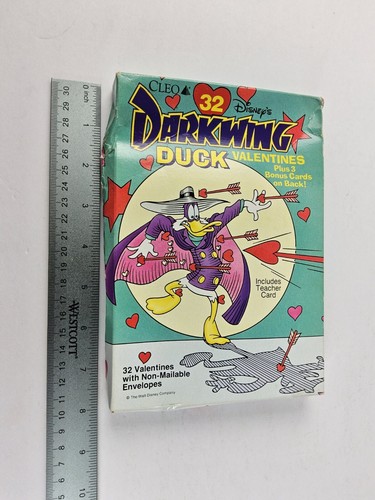 Darkwing Duck Vintage Classroom Valentines Cleo NOS Deadstock Disney 1990s NEW - Picture 7 of 7