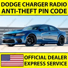 ✅DODGE CHARGER CAR RADIO ANTI-THEFT UNLOCKING PIN CODE FAST & RELIABLE SERVICE✅