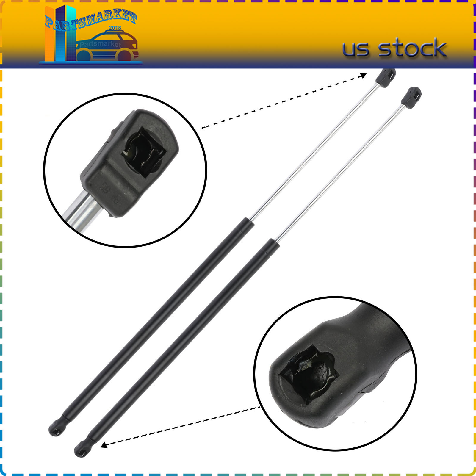 2pcs Front Hood Lift Support Gas Struts For BMW 5 Series E61 E60