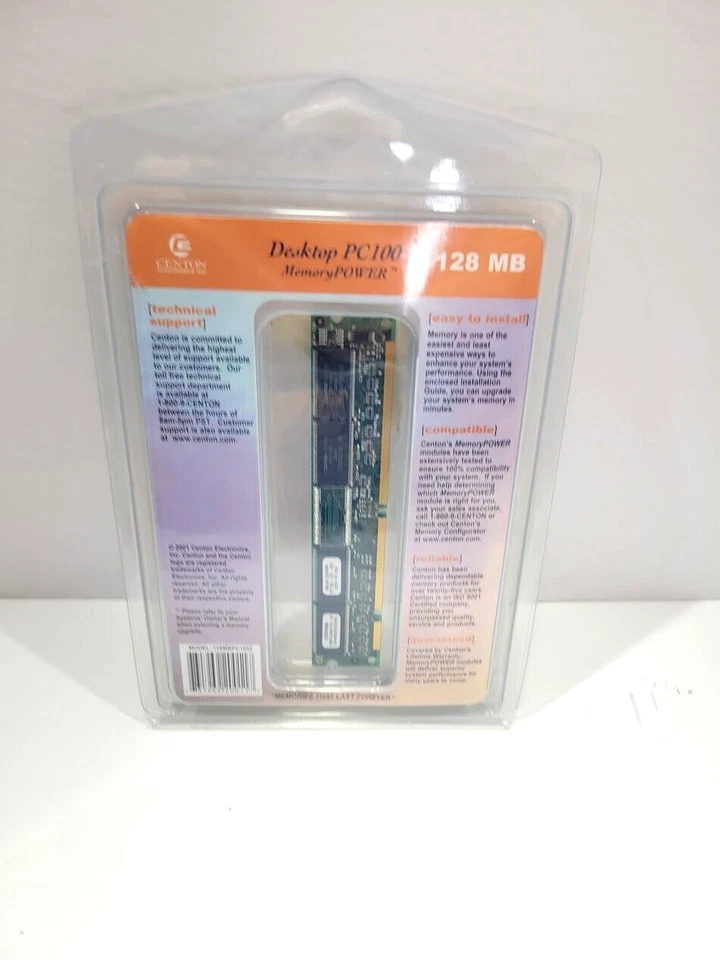 CENTON SDRAM PC100 128MB MEMORY POWER - Image 2 of 2