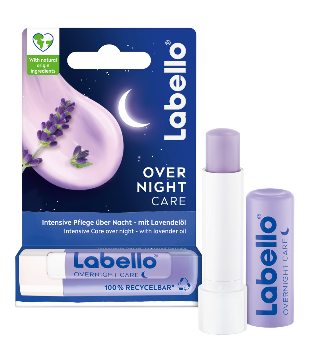 Бальзам для губ Labello НОЧНОЙ уход/ гигиеническая помада с лавандовым маслом -1 упаковка - БЕСПЛАТНАЯ ДОСТАВКА