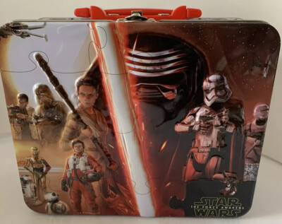 Star Wars The Force Awakens Embossed Lunch Box with 100pc puzzle Disney