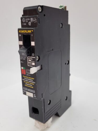 Schneider Electric Powerlink ECB14020G3 Circuit Breaker 20A 277V 1P Type ECB-G3 - Picture 5 of 12