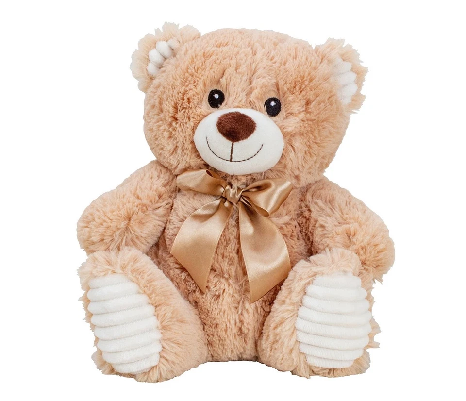GESCHENKESTADL Teddy Bär 27 cm Plüschtier Stofftier Teddybär Kuscheltier Kuschelbär Hellbraun
