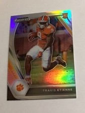 Travis Etienne 2021 Panini Prizm Draft Silver Holo Rookie RC #107 Jaguars B-2