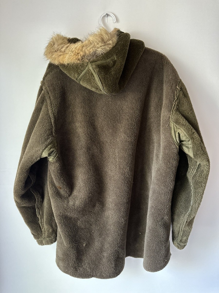 Vtg 1945 WWII US Army Military Pile Field Parka Liner Jacket Vtg 1945 WWII US Army Military Pile Field Parka Liner Jacket
