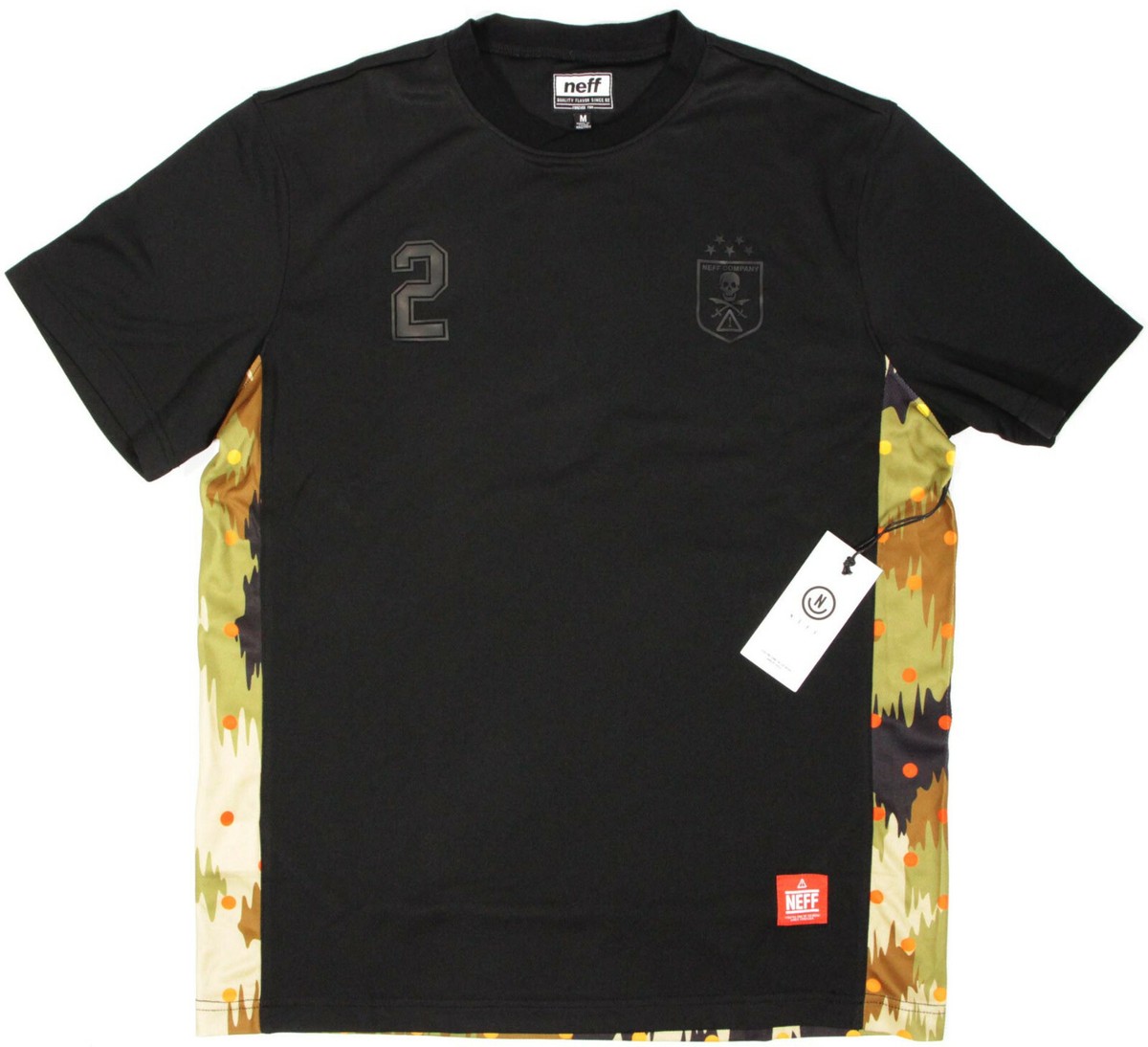 NEFF Kurt Jersey T-shirt- M- NEW-pirate dry fit performance