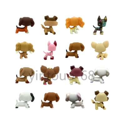 Random 5pcs LPS Toys Collie Great Dane Cocker Spaniel Dachshund