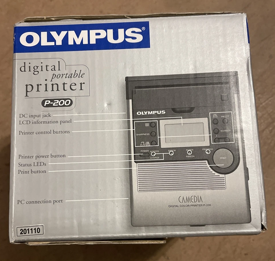 Vintage Olympus P-200 Camedia Digital Portable Color Photo Printer - Image 4 of 4