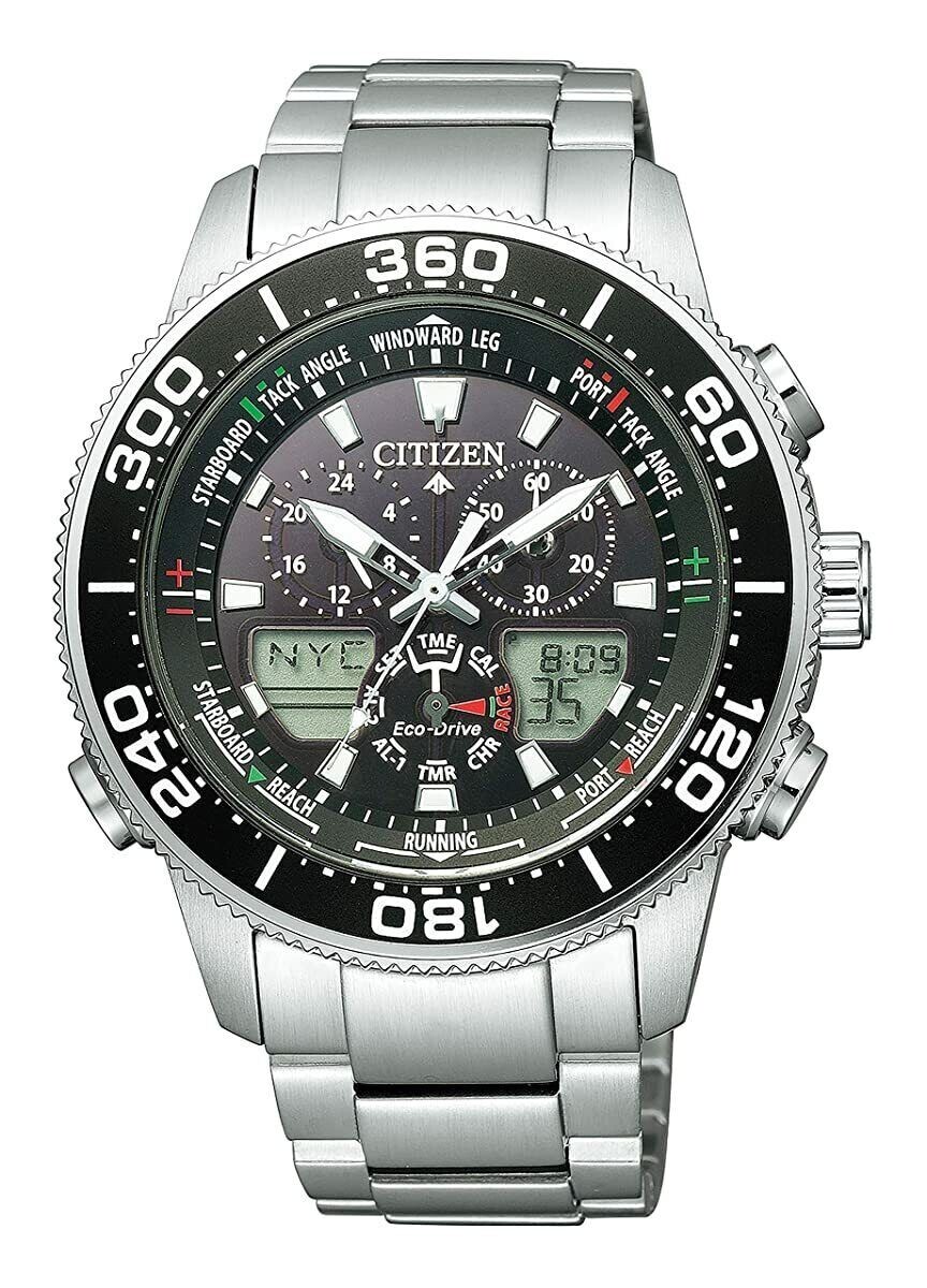 Citizen Eco-Drive Promaster MARINE Series Yacht Men's Black Citizen Eco-Drive Promaster MARINE Series Yacht Men's Black