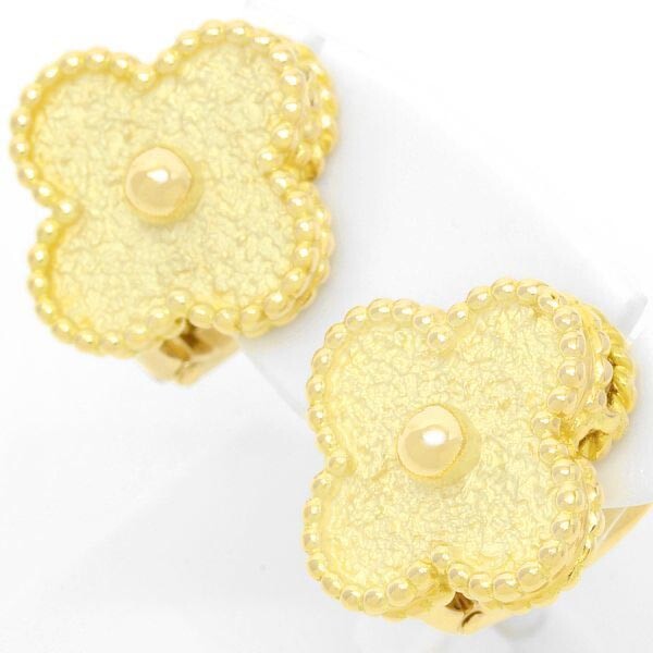 Van Cleef & Arpels VCA Sweet Alhambra Clip-On Earrings 18K