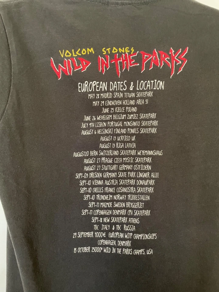 Volcom tshirt Europe Europe tour 2011 tshirt small rare - Image 4 of 4