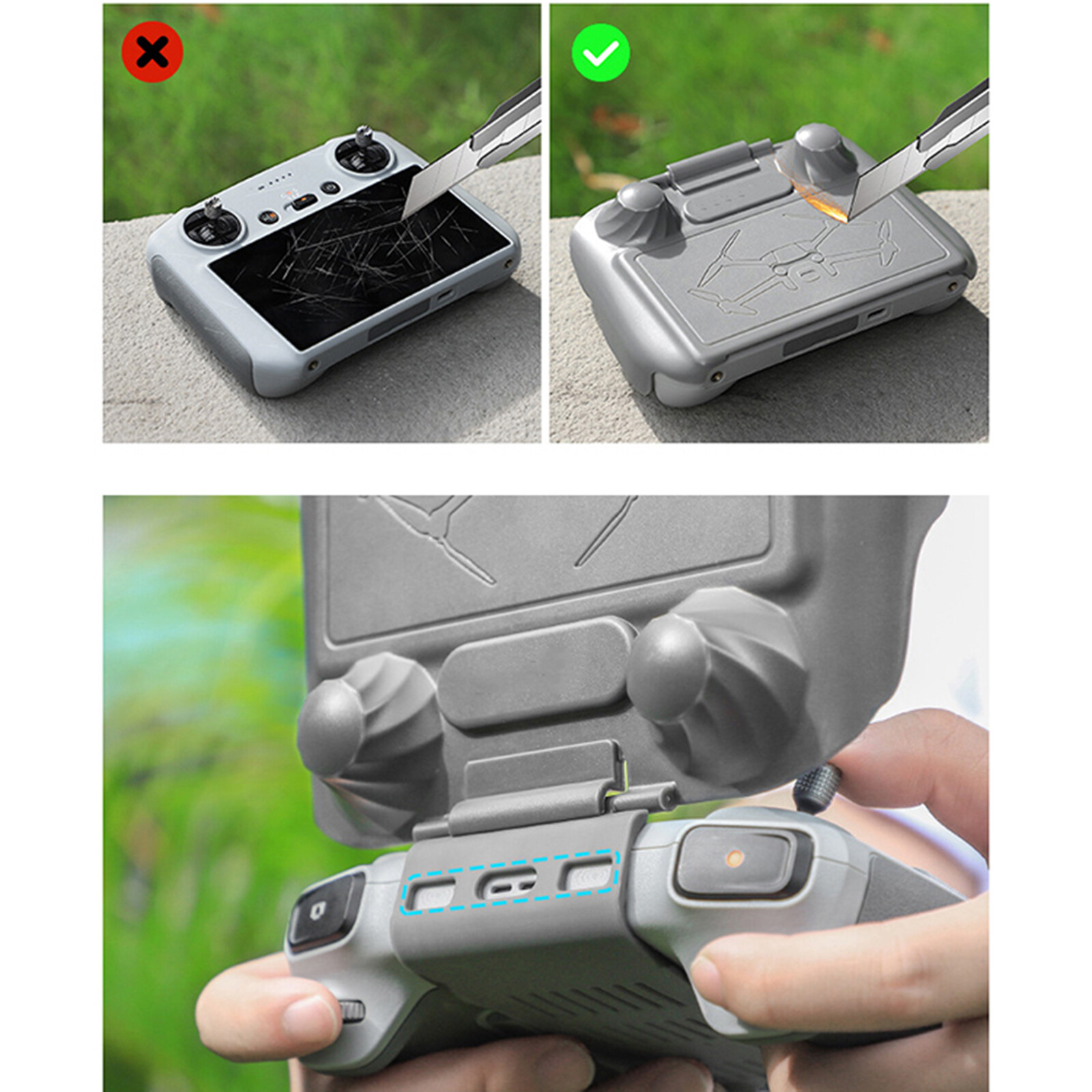 Accessoire Télécommande DJI ZJRXM Sticks Manette De Commande Pour DJI Mini 3 Pro Accessoires, 1 Coque Joystick Anti-casse Accessoire Télécommande DJI ZJRXM Sticks Manette De Commande Pour DJI Mini 3 Pro Accessoires, 1 Coque Joystick Anti-casse