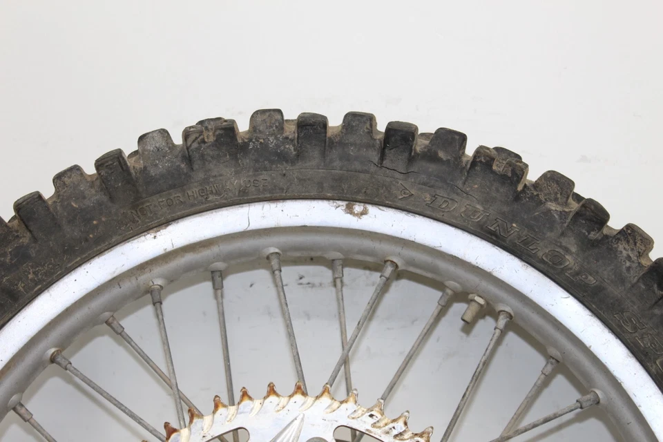 1998 98 YAMAHA YZ125 YZ 125 OEM REAR BACK WHEEL HUB SPROCKET SPOKES RIM TIRE - Image 3 of 4