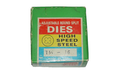 1-1/4-16 HIGH SPEED STEEL 2.5'' DIAMETER ROUND SPLIT ADJUSTABLE DIE (SET OF 1)