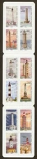 France Sc# 5705a, Lighthouses 2019 Bklt. Pane of 12, VF/XF Pristine, SCV: $29.00